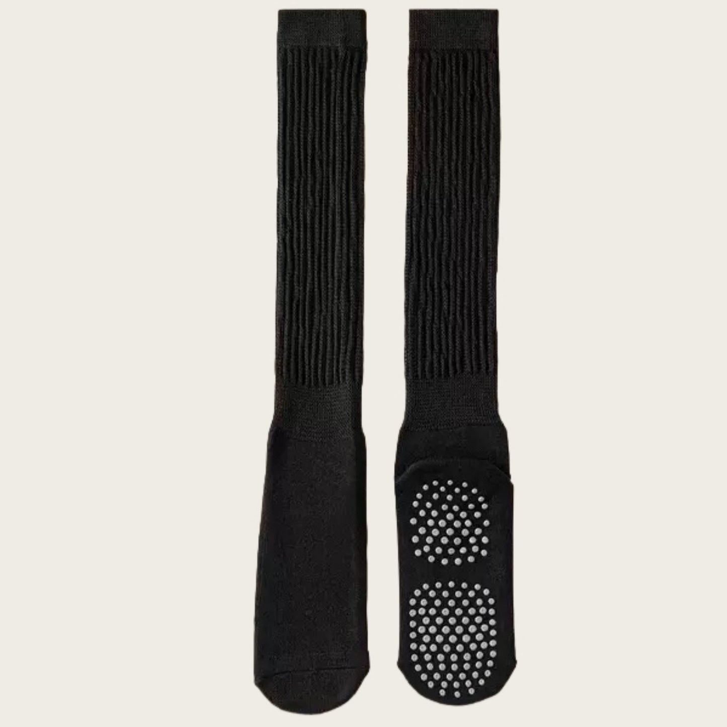 Anna-Kaci Women's 3-Pack Scrunch Grip Socks with Non-Slip Sole Soft Stretch Knit Fabric and Ribbed Ankle Design