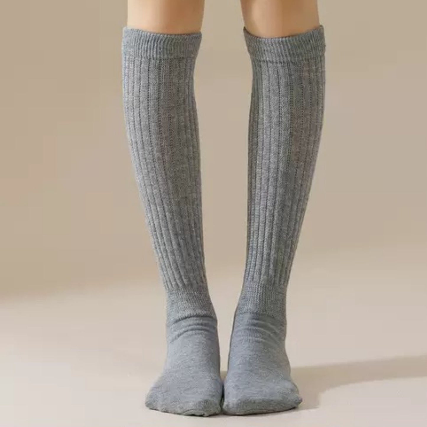 Anna-Kaci Women's 3-Pack Scrunch Grip Socks with Non-Slip Sole Soft Stretch Knit Fabric and Ribbed Ankle Design