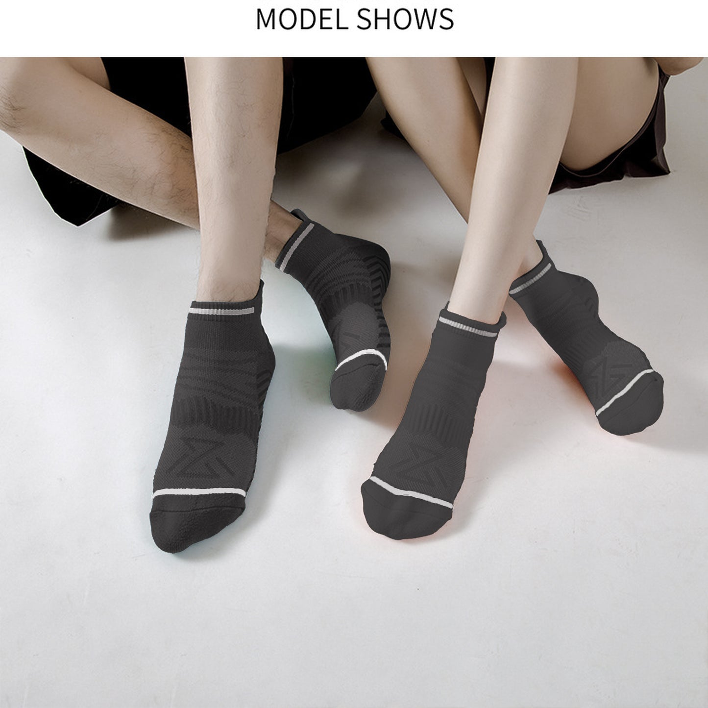 Anna-Kaci women's Anti-Slip Athletic Ankle Socks 6pk - for Running & Training