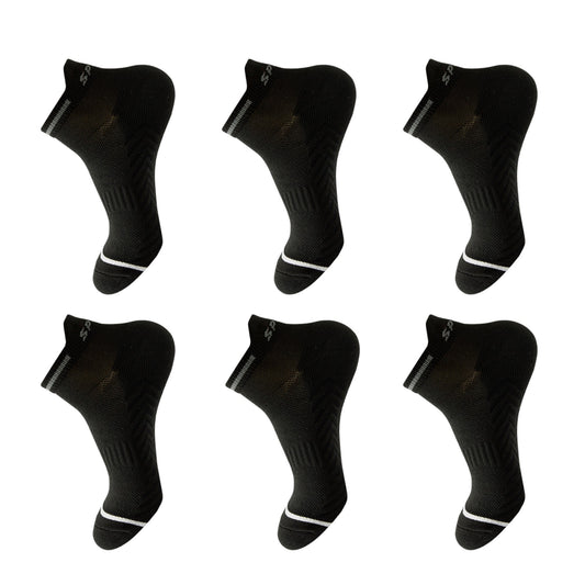 Anna-Kaci women's Anti-Slip Athletic Ankle Socks 6pk - for Running & Training