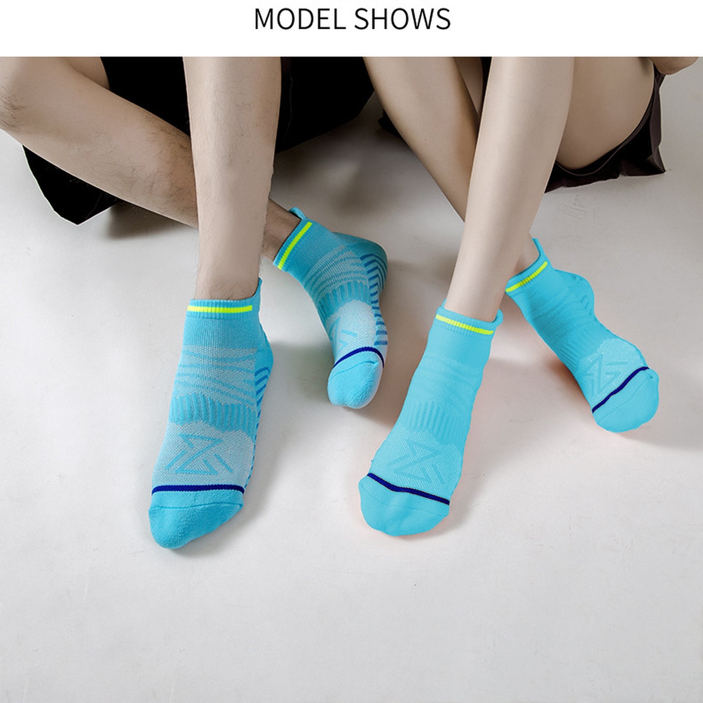 Anna-Kaci women's Anti-Slip Athletic Ankle Socks 6pk - for Running & Training