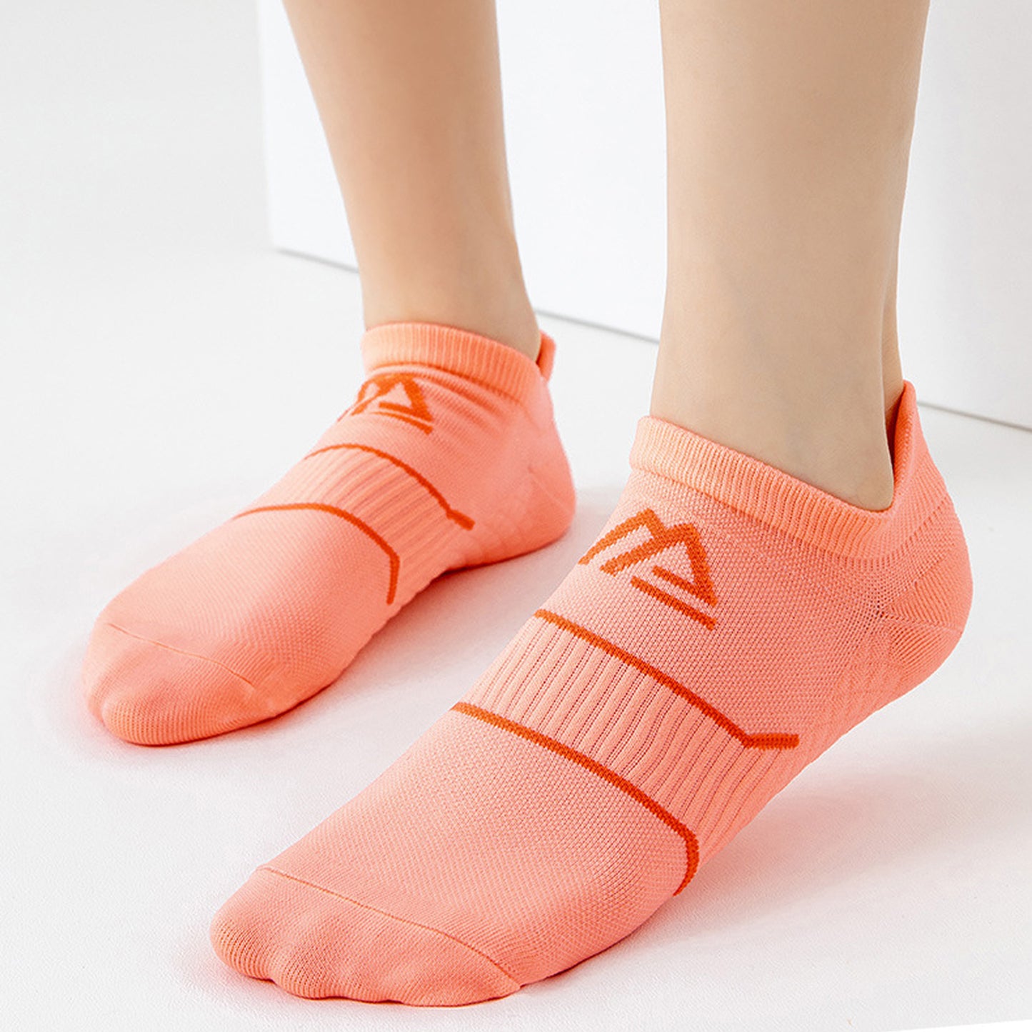 Anna-Kaci Men's Athletic Ankle Socks 6pk with Geometric Design