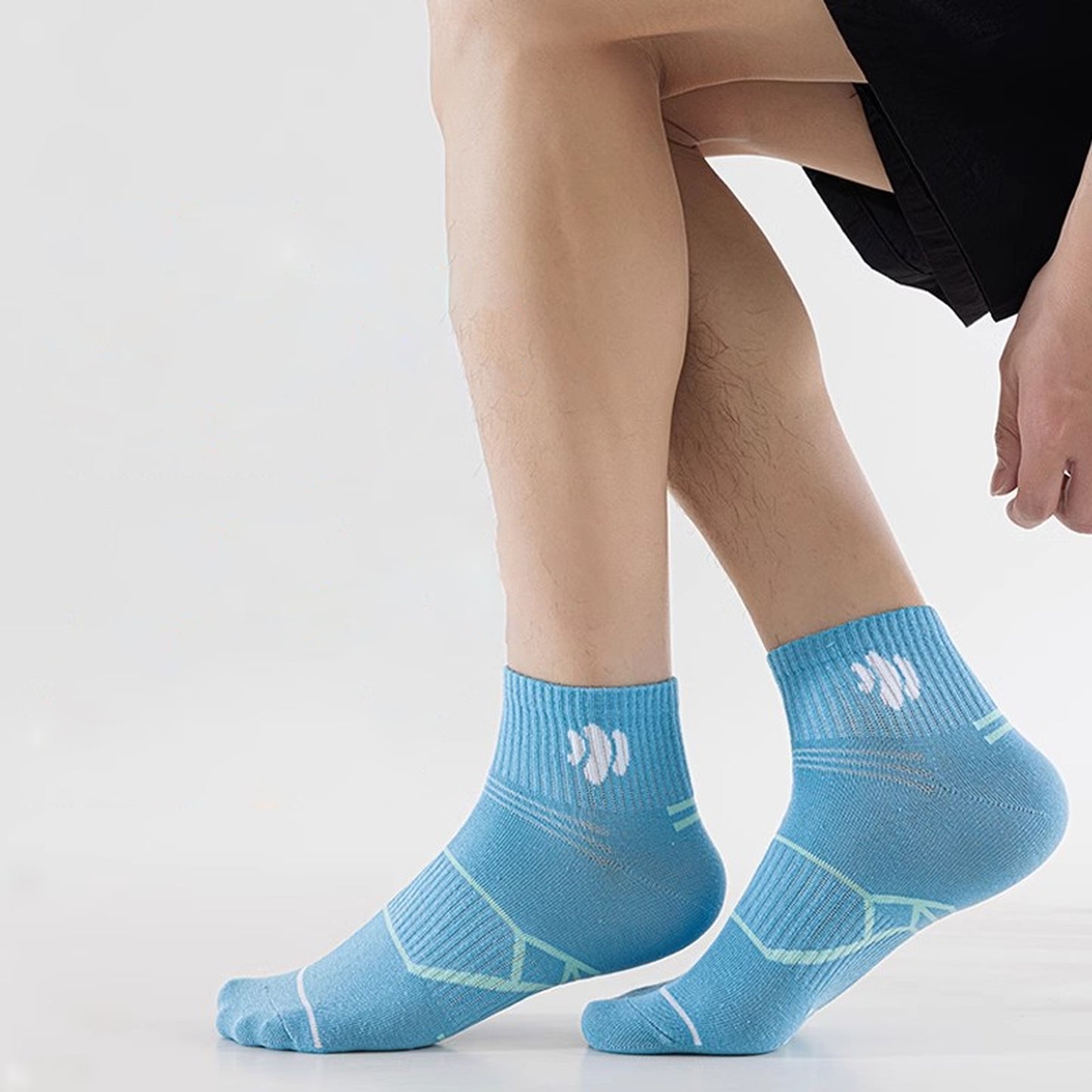 Anna-Kaci Men's Breathable Athletic Ankle Socks 6pk