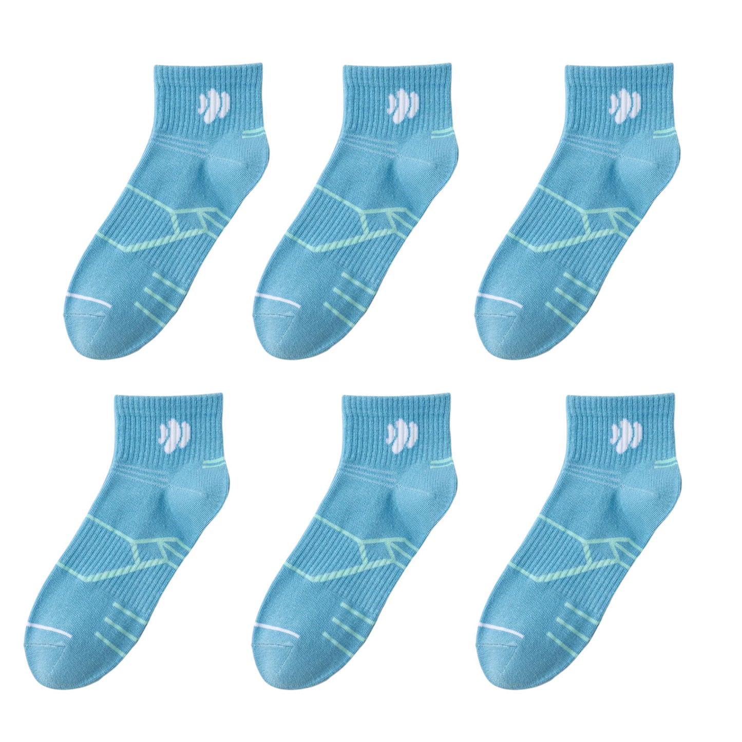 Anna-Kaci Men's Breathable Athletic Ankle Socks 6pk