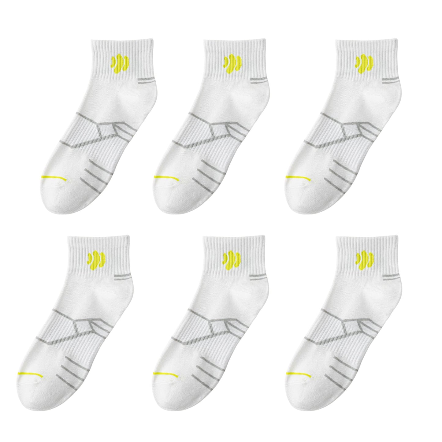 Anna-Kaci Men's Breathable Athletic Ankle Socks 6pk