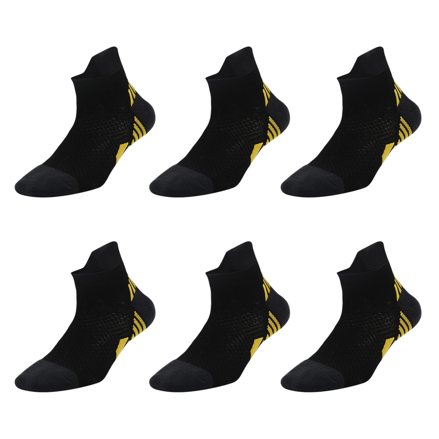 Anna-Kaci Men's 6pk Sports Athletic Ankle Socks