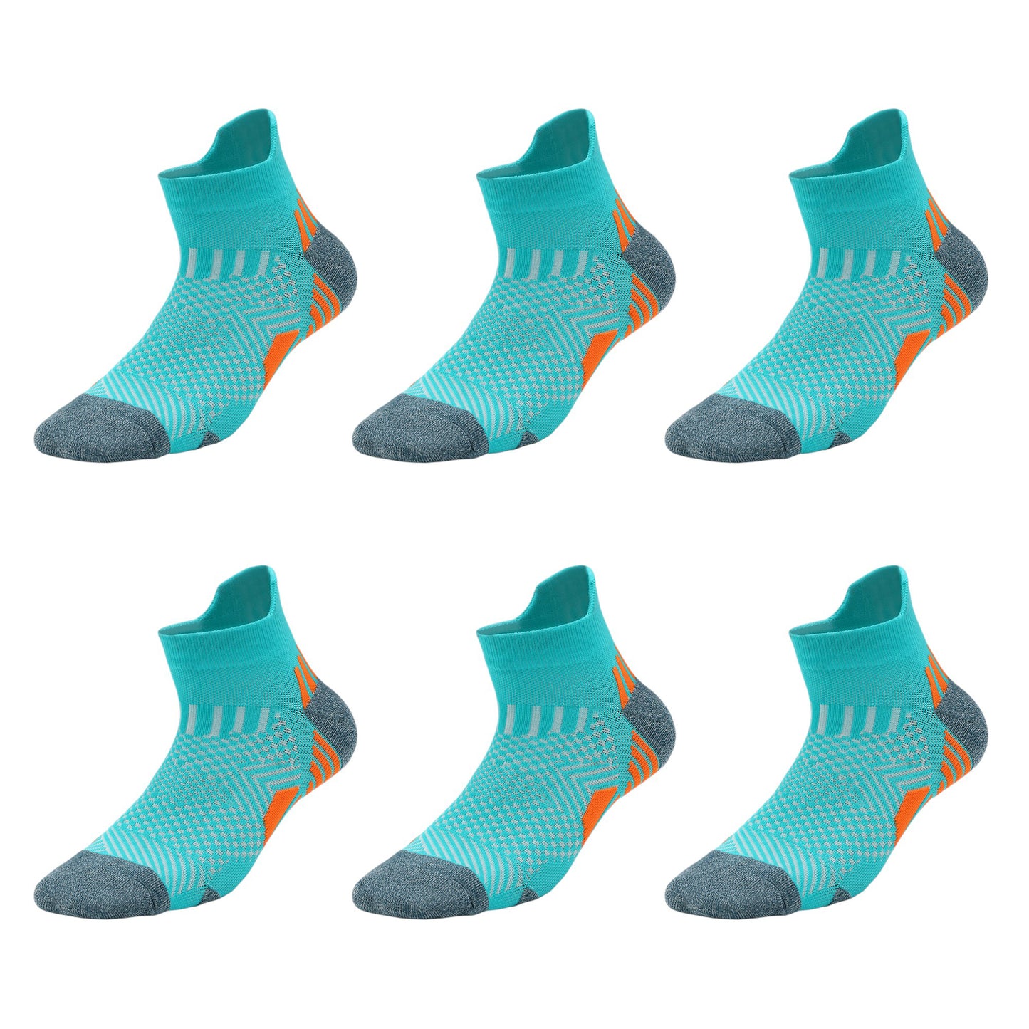 Anna-Kaci Men's 6pk Sports Athletic Ankle Socks