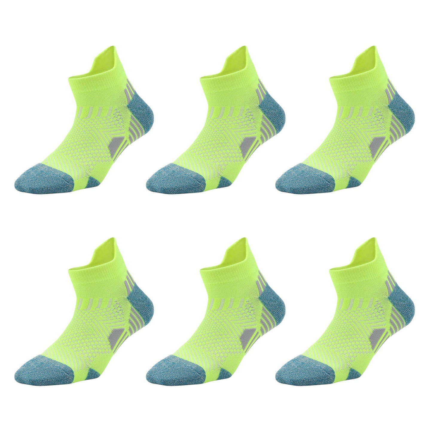 Anna-Kaci Men's 6pk Sports Athletic Ankle Socks