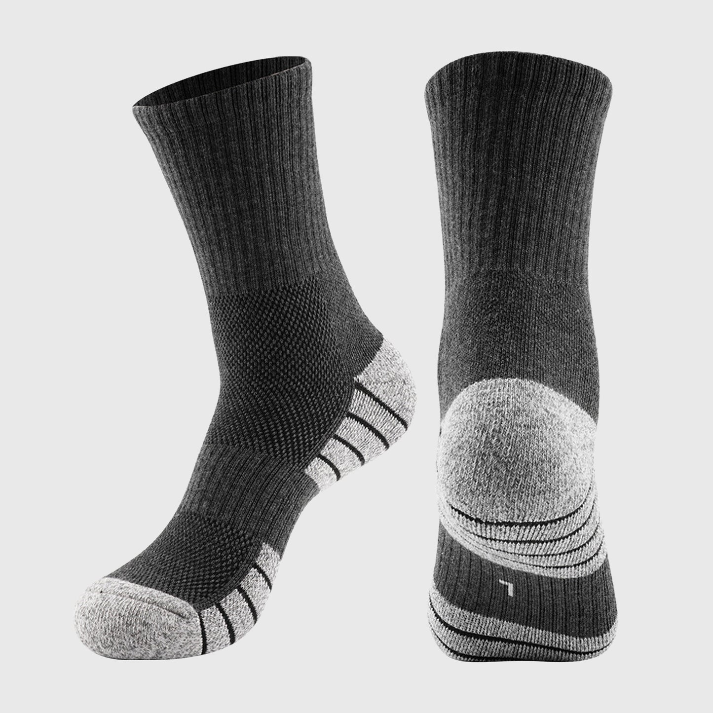 Anna-Kaci Men's Crew Athletic Socks 6pk with Accents