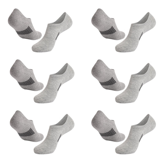 Anna-Kaci Men's 6pk Breathable No - Show Athletic Socks