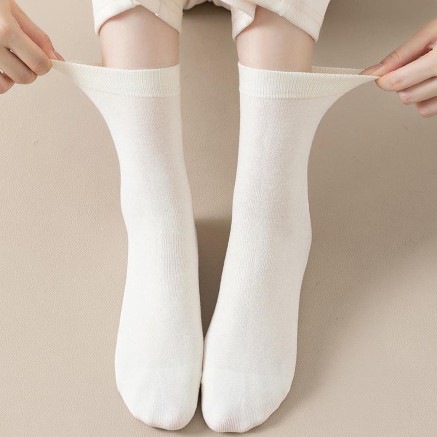 Anna-Kaci Women's 3 - Pack Classic Crew Socks with Soft Stretch Knit Fabric and Comfortable Ribbed Cuff