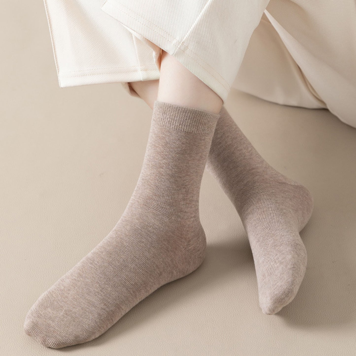 Anna-Kaci Women's 3 - Pack Classic Crew Socks with Soft Stretch Knit Fabric and Comfortable Ribbed Cuff