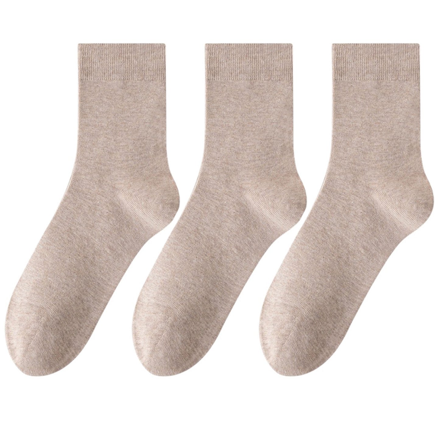 Anna-Kaci Women's 3 - Pack Classic Crew Socks with Soft Stretch Knit Fabric and Comfortable Ribbed Cuff