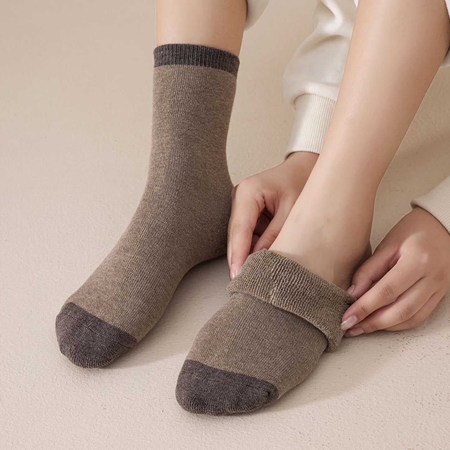 Anna-Kaci Women's 3 - Pack Colorblock Crew Socks with Soft Knit Fabric and Reinforced Heel and Toe