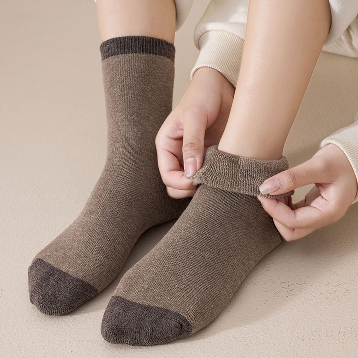 Anna-Kaci Women's 3 - Pack Colorblock Crew Socks with Soft Knit Fabric and Reinforced Heel and Toe