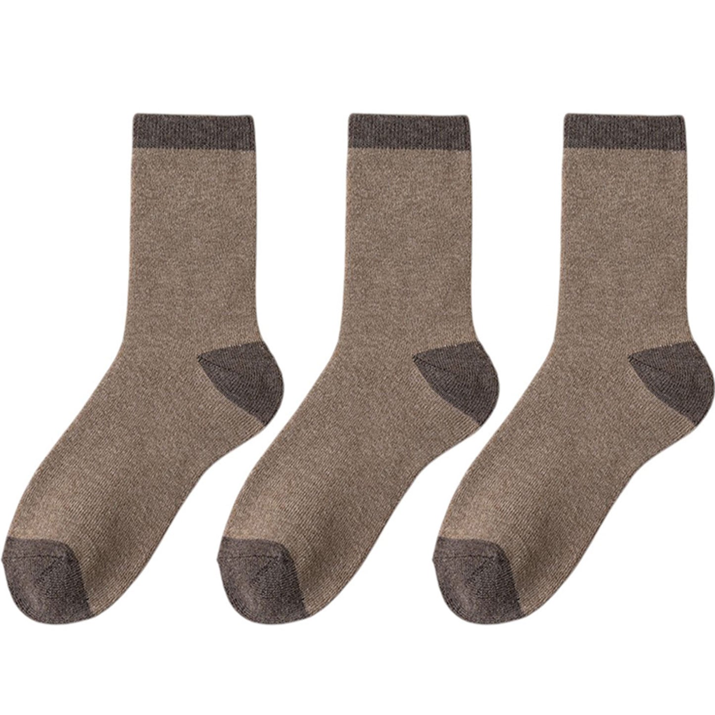 Anna-Kaci Women's 3 - Pack Colorblock Crew Socks with Soft Knit Fabric and Reinforced Heel and Toe
