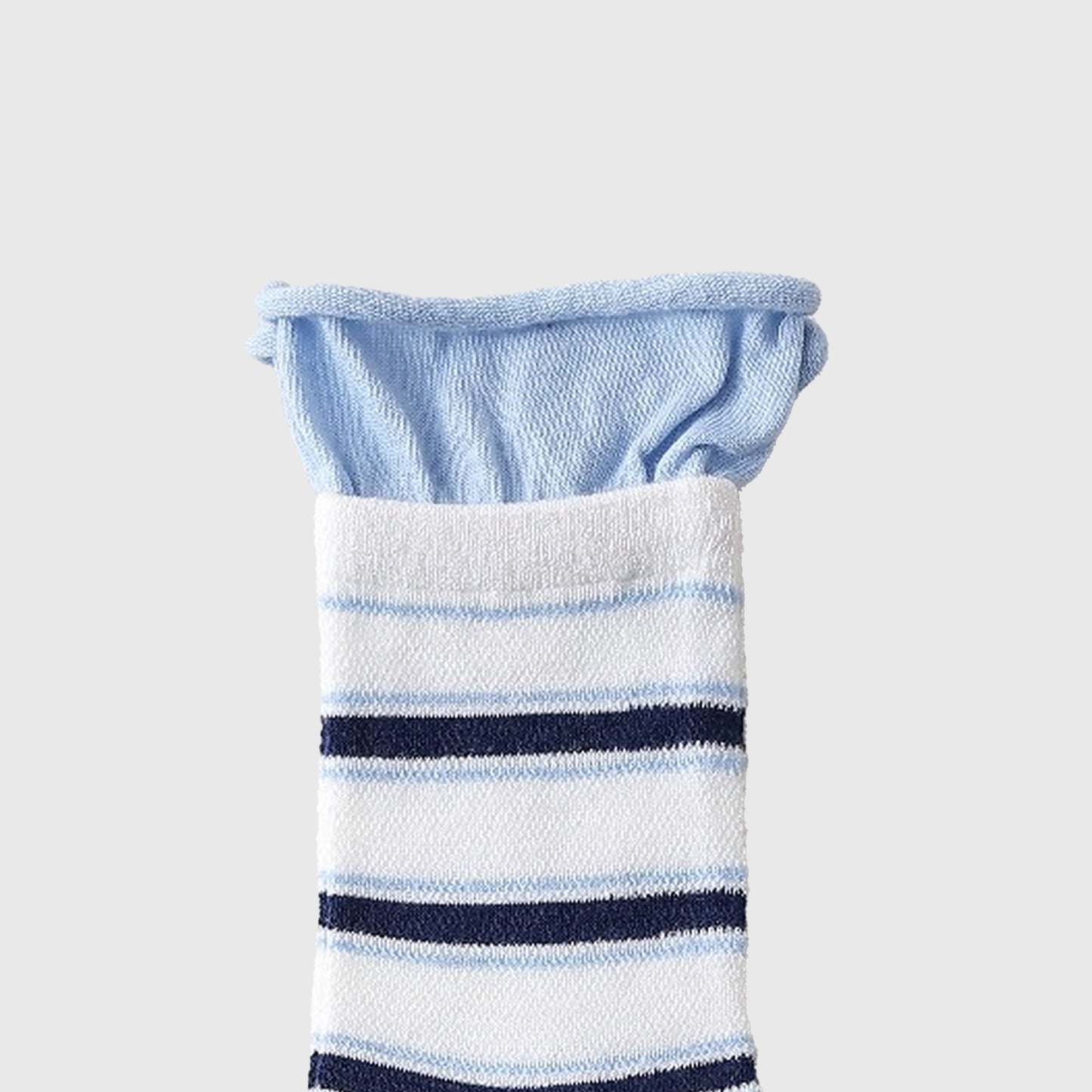 Anna-Kaci Women's 6pk Striped Ankle Socks with Cuffed Design
