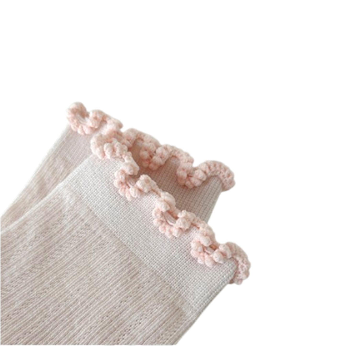 Anna-Kaci Women's 3-Pair Pack Cotton Mesh Ankle Socks with Delicate Ruffle Trim