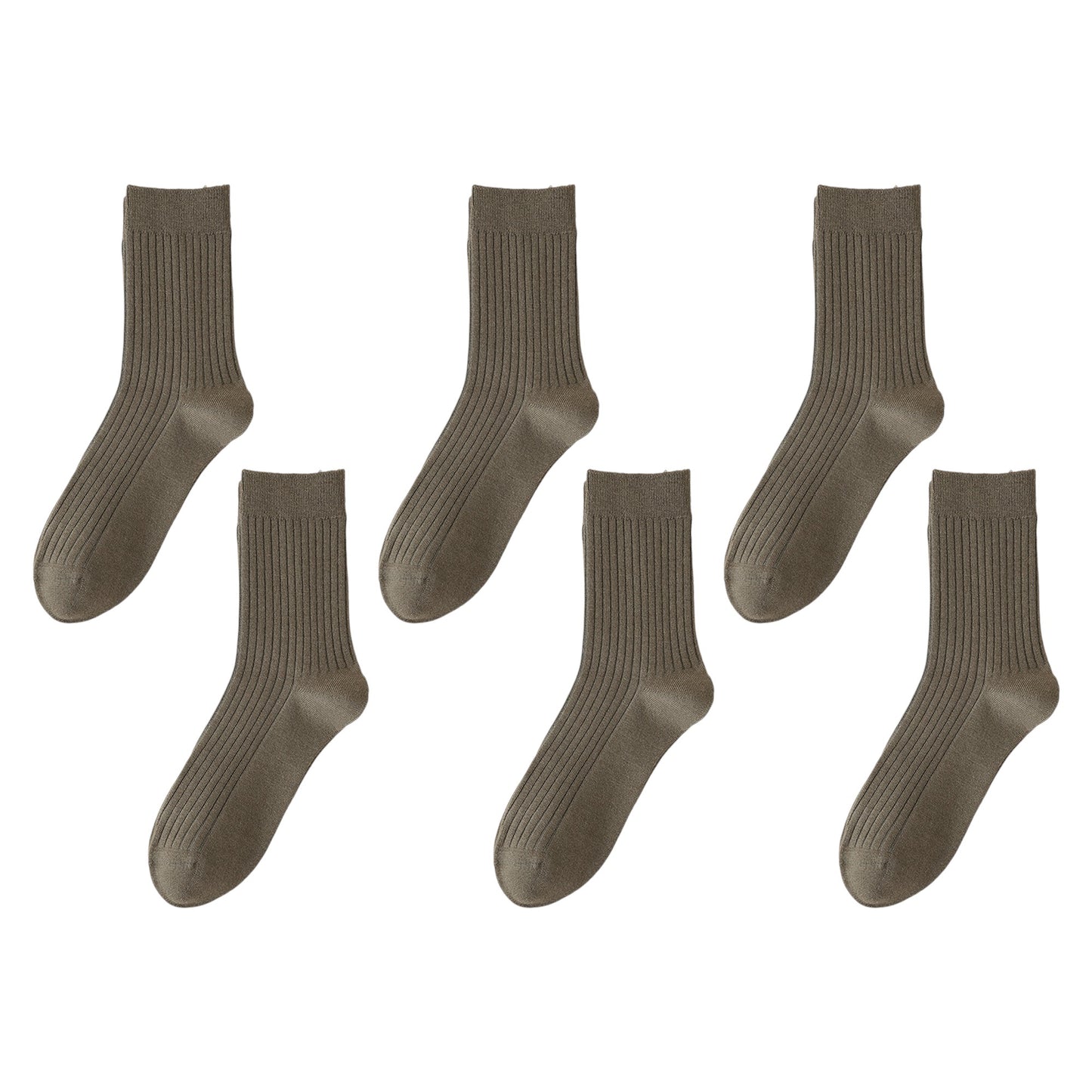Anna-Kaci 6pk Men's Wool Crew Socks - Soft, Durable & Anti - Pilling