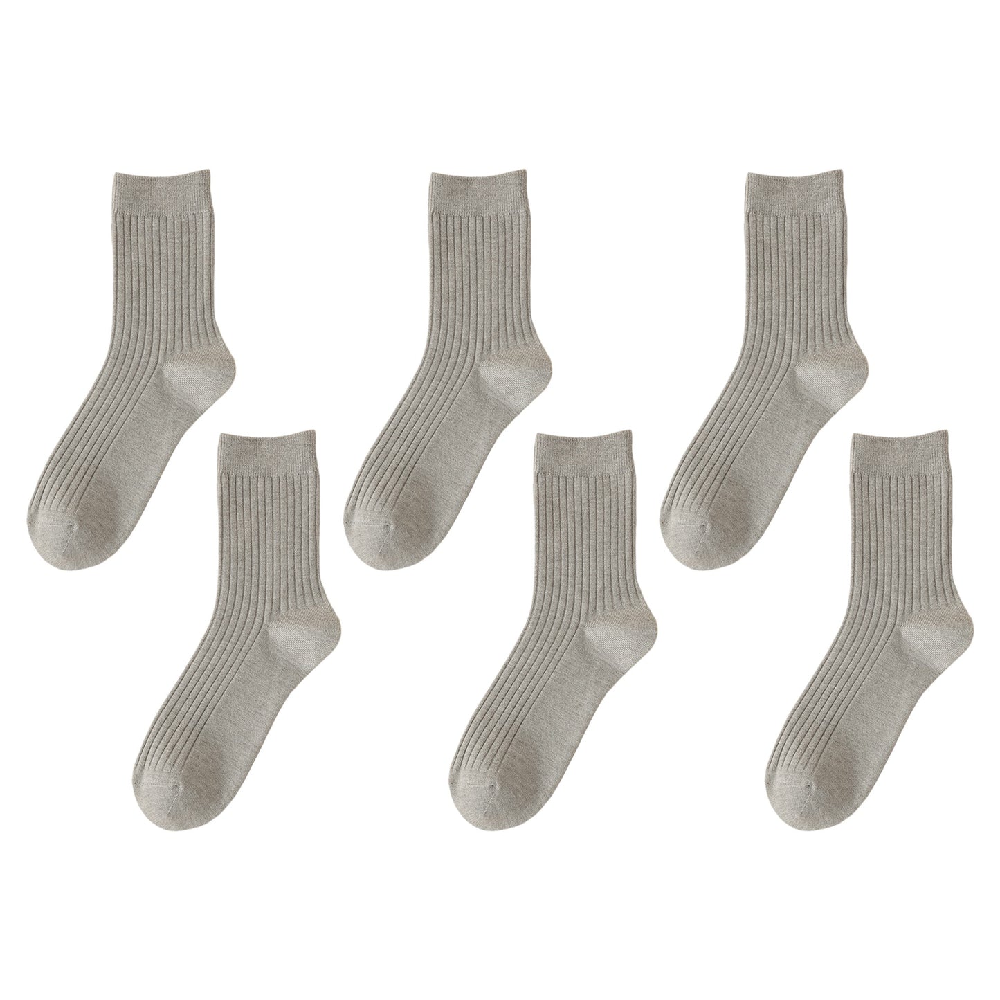 Anna-Kaci 6pk Men's Wool Crew Socks - Soft, Durable & Anti - Pilling