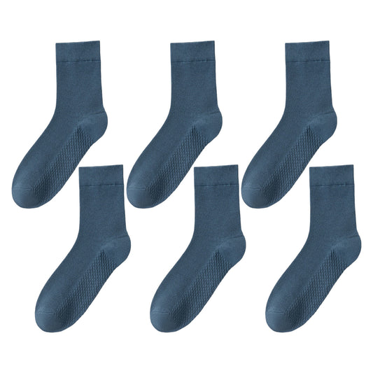 Anna-Kaci Men's Breathable Ankle Socks 6pk with Honeycomb Structure