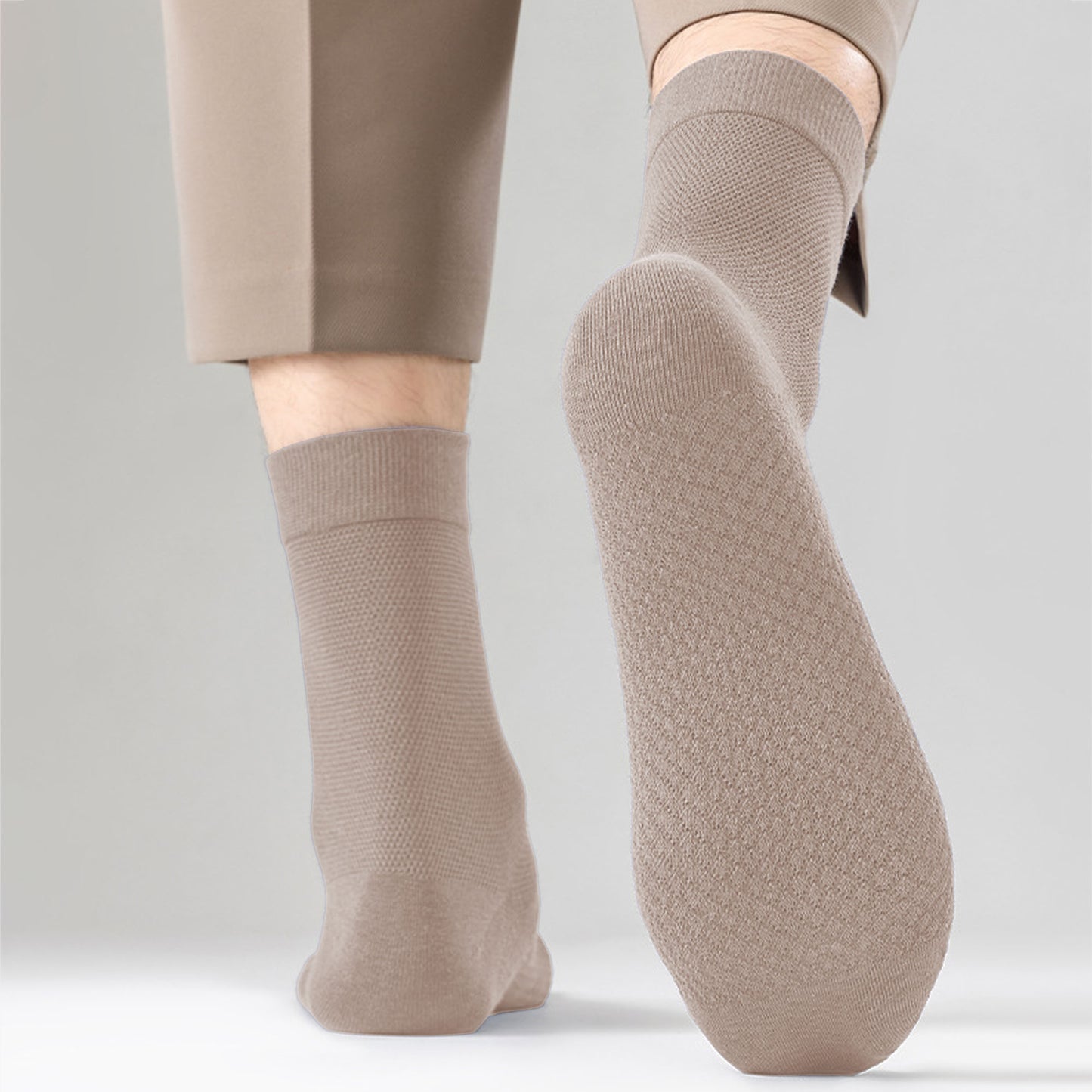 Anna-Kaci Men's Breathable Ankle Socks 6pk with Honeycomb Structure