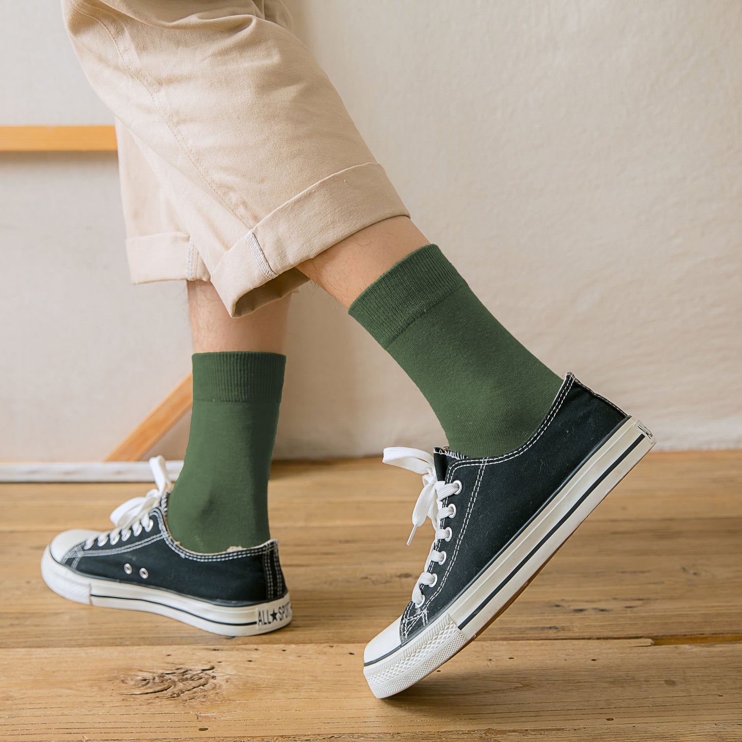 Anna-Kaci 6pk Men's Crew Socks - Soft, Comfortable & Versatile