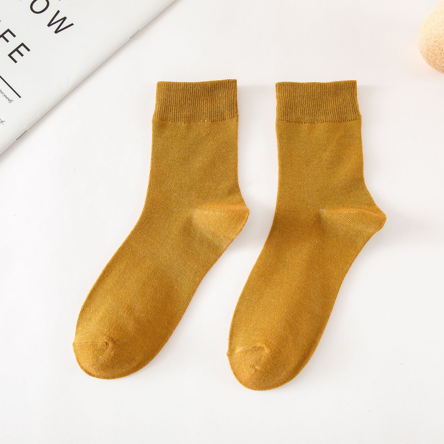 Anna-Kaci 6pk Men's Crew Socks - Soft, Comfortable & Versatile