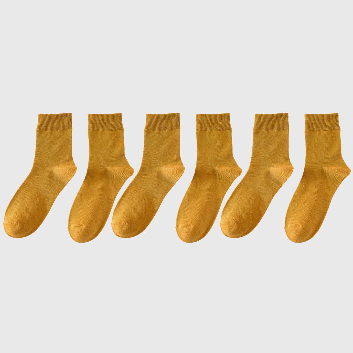 Anna-Kaci 6pk Men's Crew Socks - Soft, Comfortable & Versatile