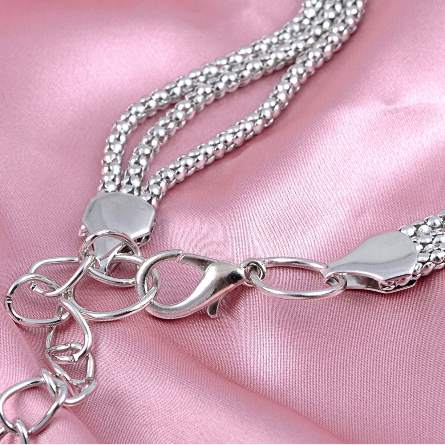 Anna-Kaci Women's Waist Chain with Crystal Bow Accents and Pearl Details Adjustable Fit