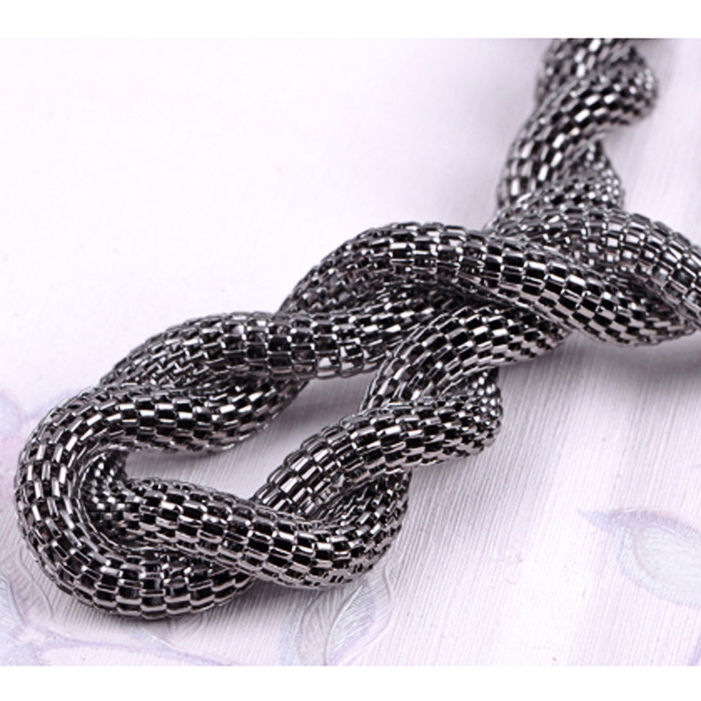 Anna-Kaci Women's Braided Waist Chain with Bow Accent and Crystal Center Adjustable Fit
