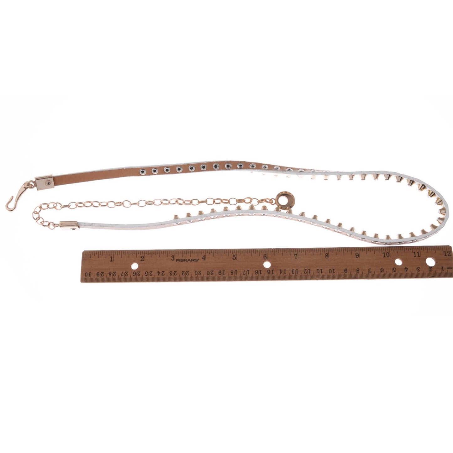 Anna-Kaci Women's Rhinestone Studded Waist Chain with Drop Charm Accent