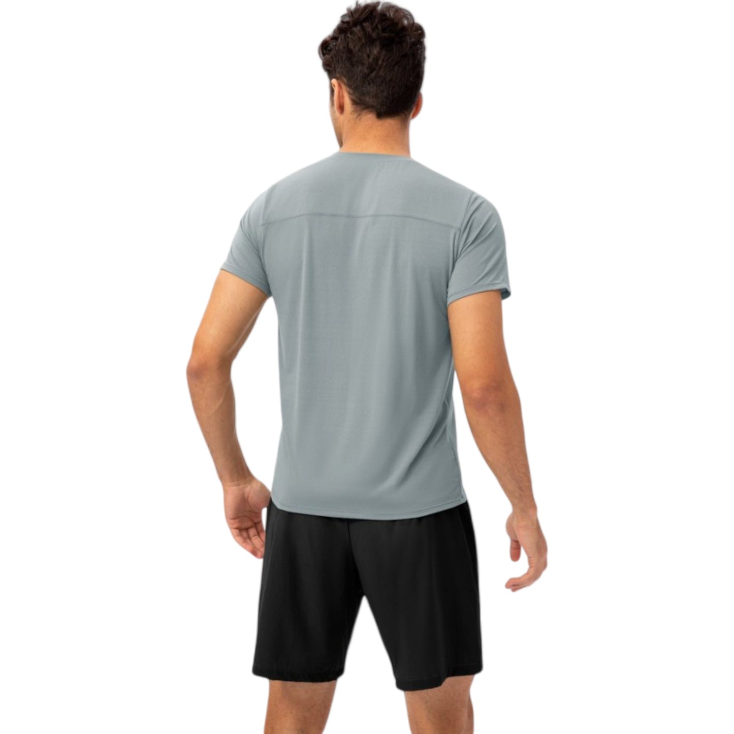 Anna-Kaci Active Men's Lightweight Crew Neck Short Sleeve Active T-Shirt with Breathable Stretch Fabric for Sports and Training