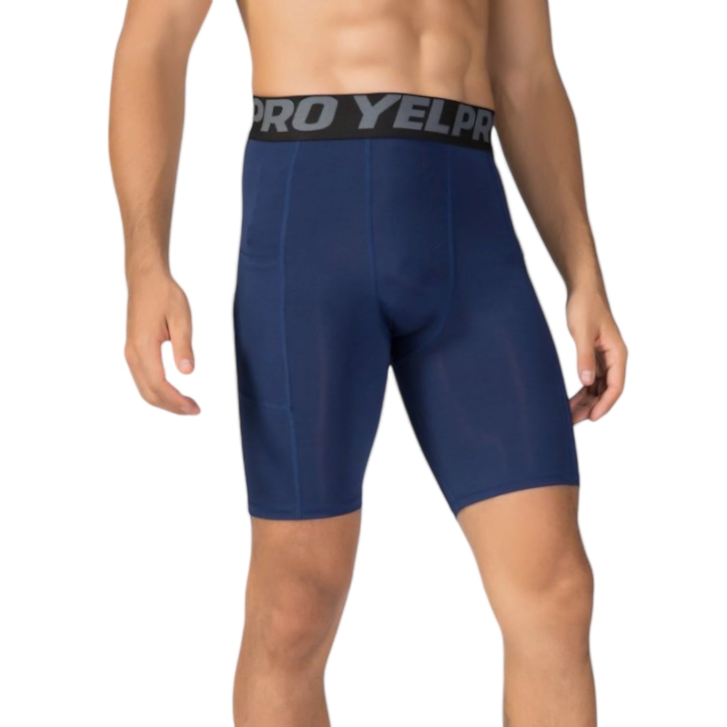 Anna-Kaci Active Men's Compression Fit Performance Shorts with Wide Waistband and Moisture-Wicking Stretch Fabric