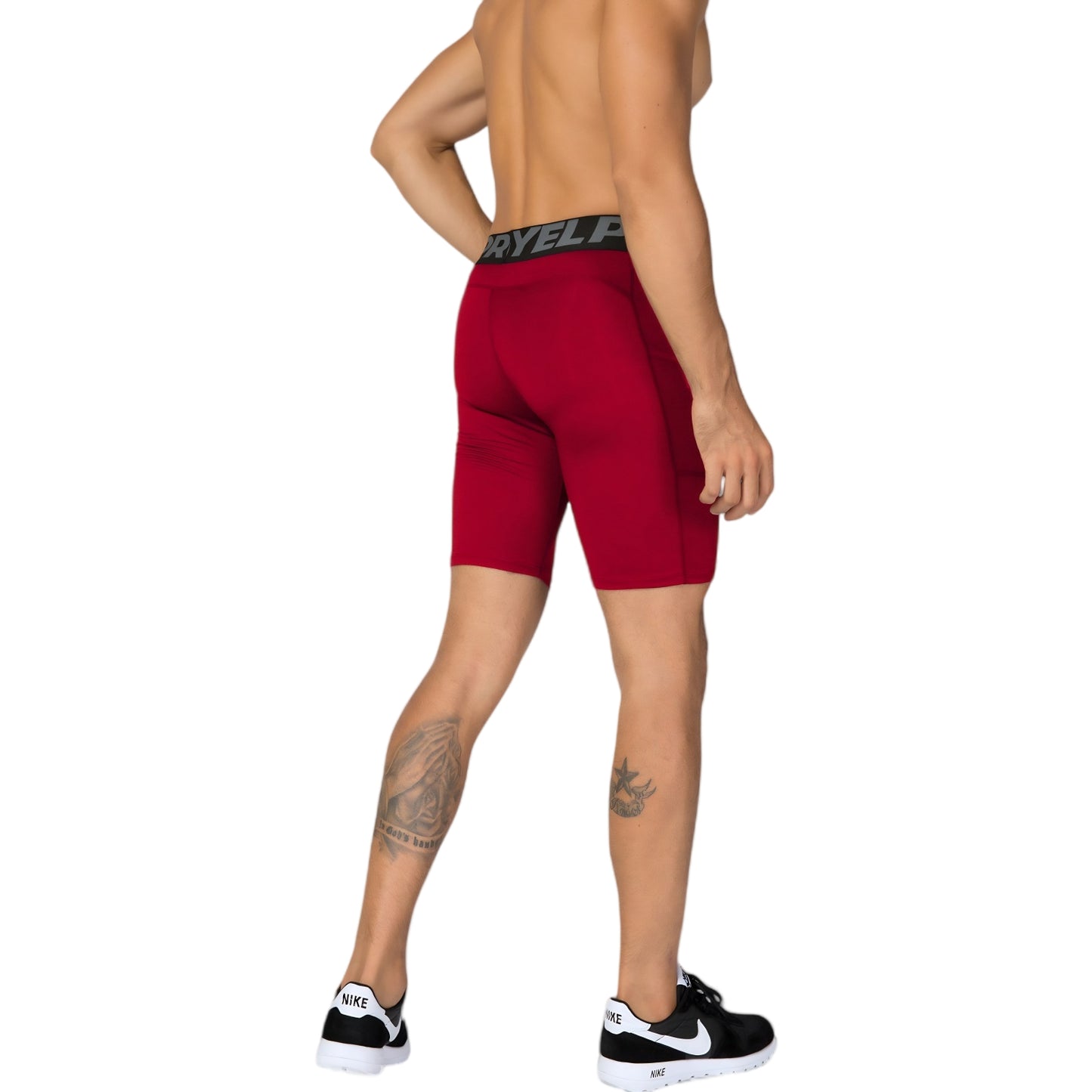 Anna-Kaci Active Men's Compression Fit Performance Shorts with Wide Waistband and Moisture-Wicking Stretch Fabric