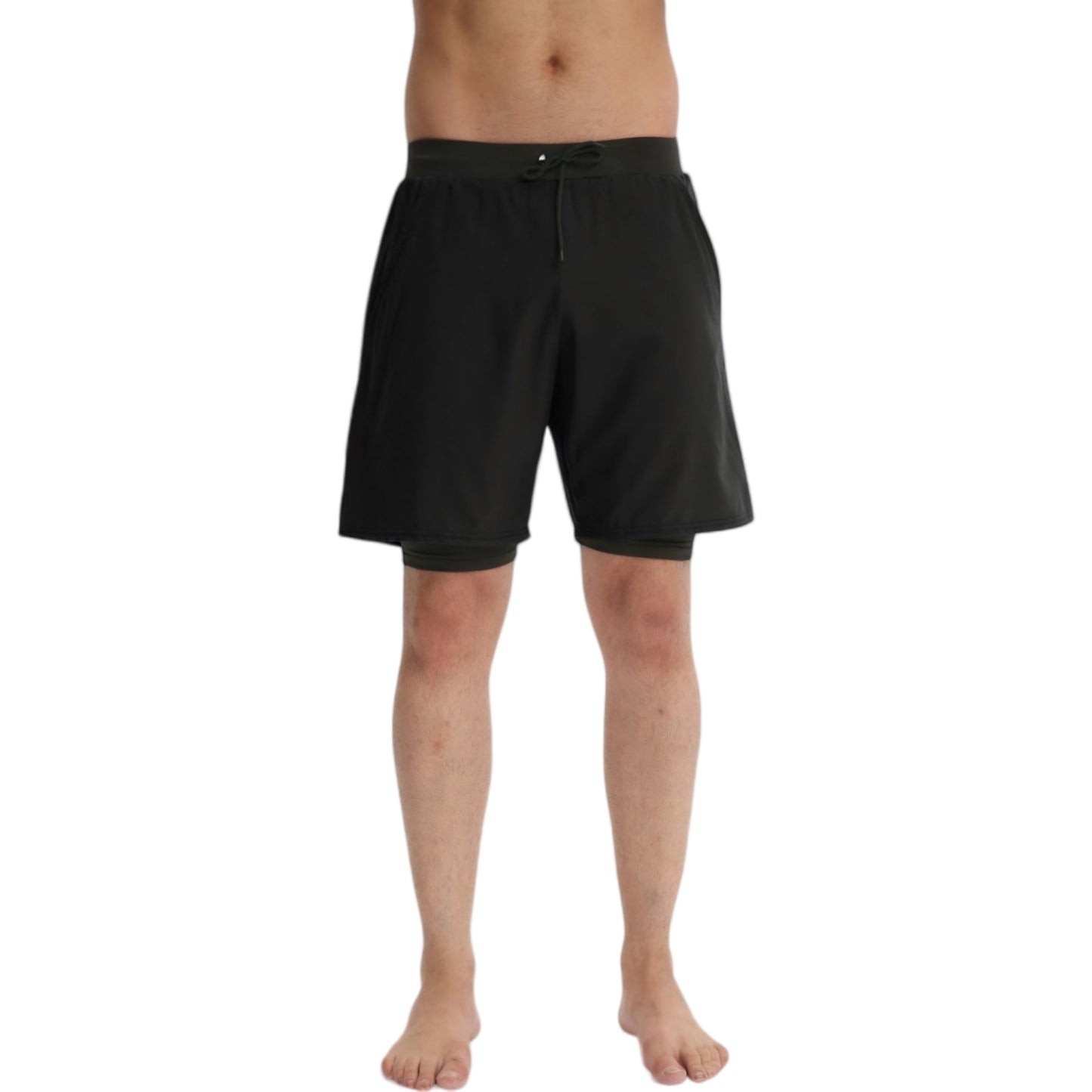 Anna-Kaci Active Men's 2-in-1 Performance Training Shorts with Inner Compression Liner and Adjustable Drawstring Waist