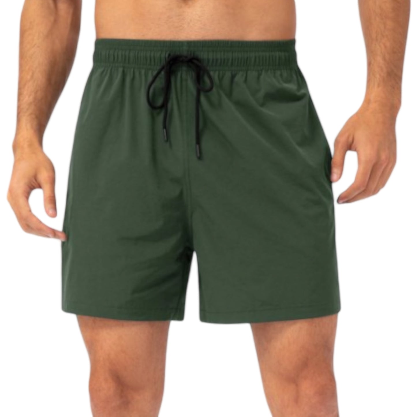 Anna-Kaci Active Men's Quick-Dry Athletic Shorts with Adjustable Drawstring Waist and Side Pockets for Active Training
