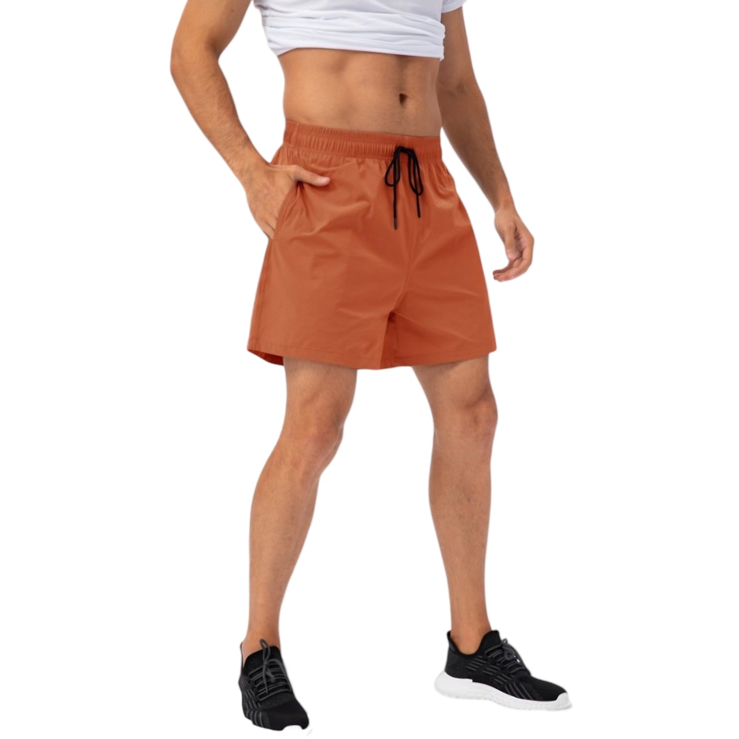 Anna-Kaci Active Men's Quick-Dry Athletic Shorts with Adjustable Drawstring Waist and Side Pockets for Active Training