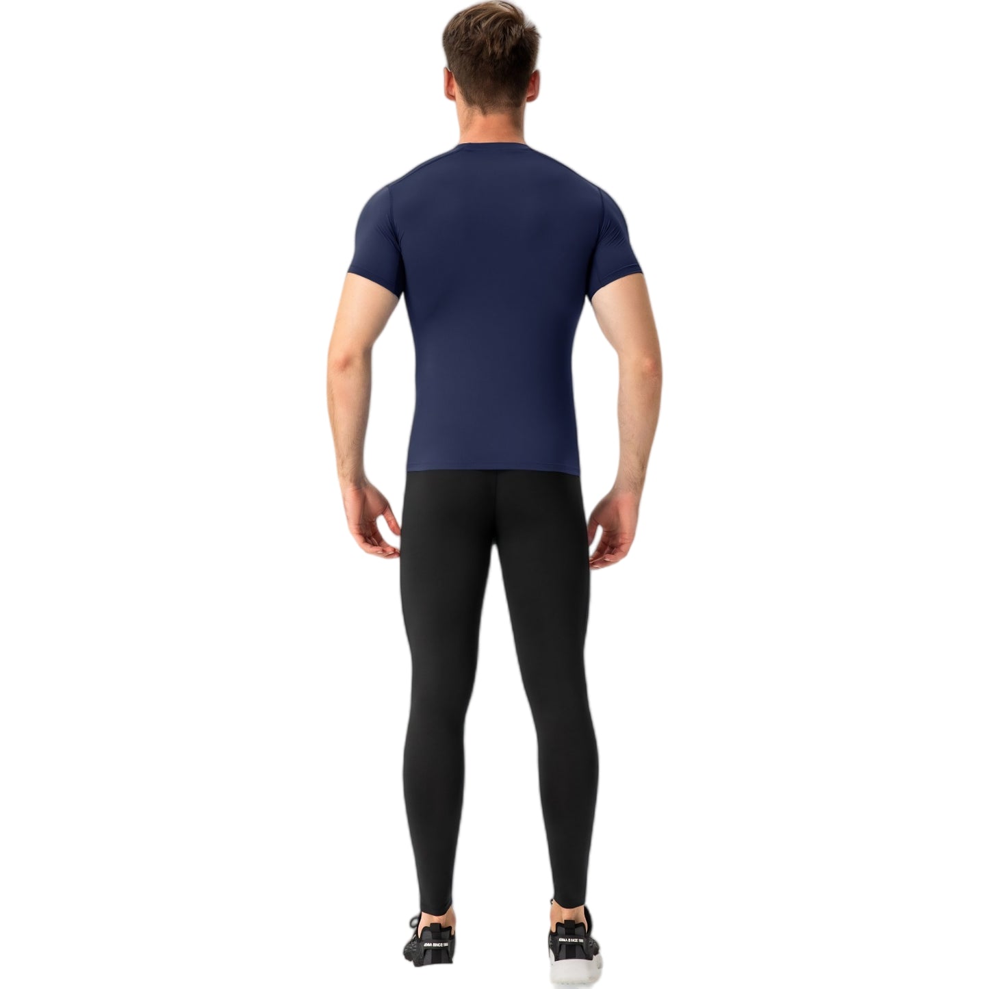 Anna-Kaci Active Men's Short Sleeve Compression Shirt with Stretch Fit and Moisture-Wicking Fabric