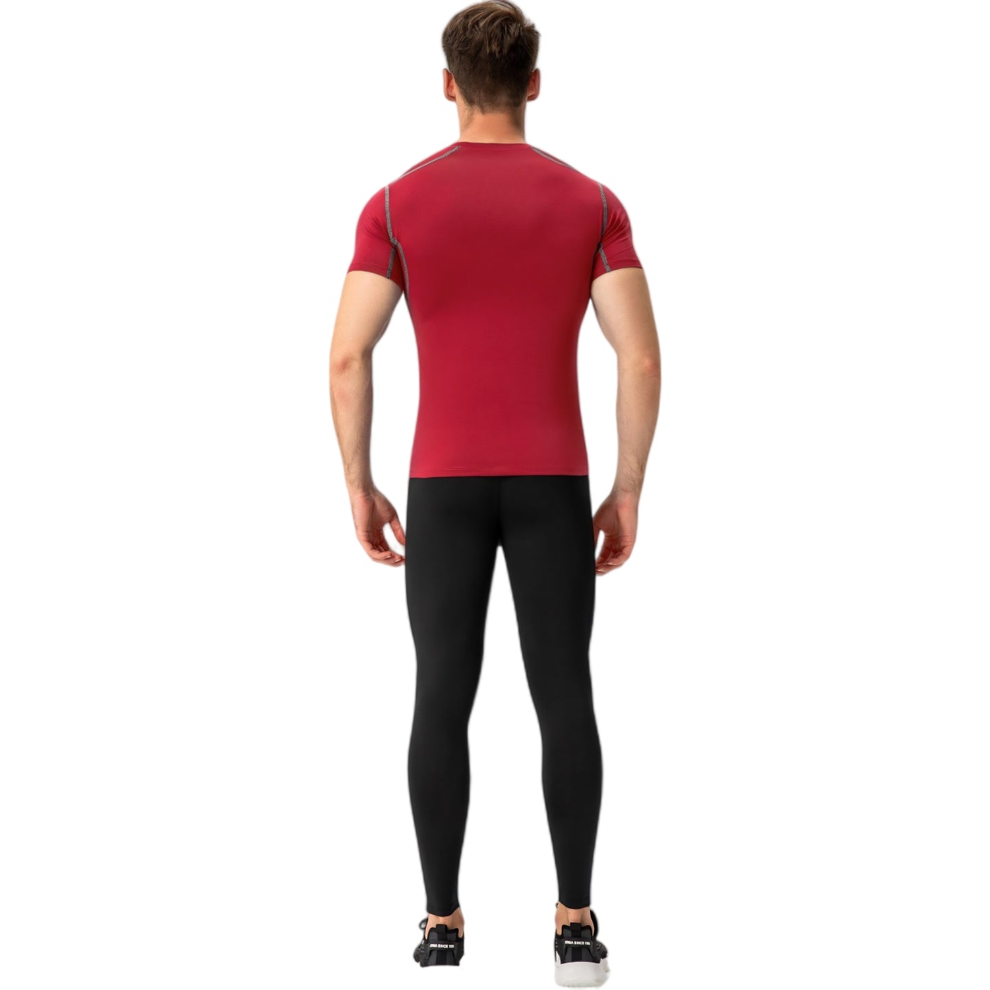 Anna-Kaci Active Men's Short Sleeve Compression Shirt with Stretch Fit and Moisture-Wicking Fabric