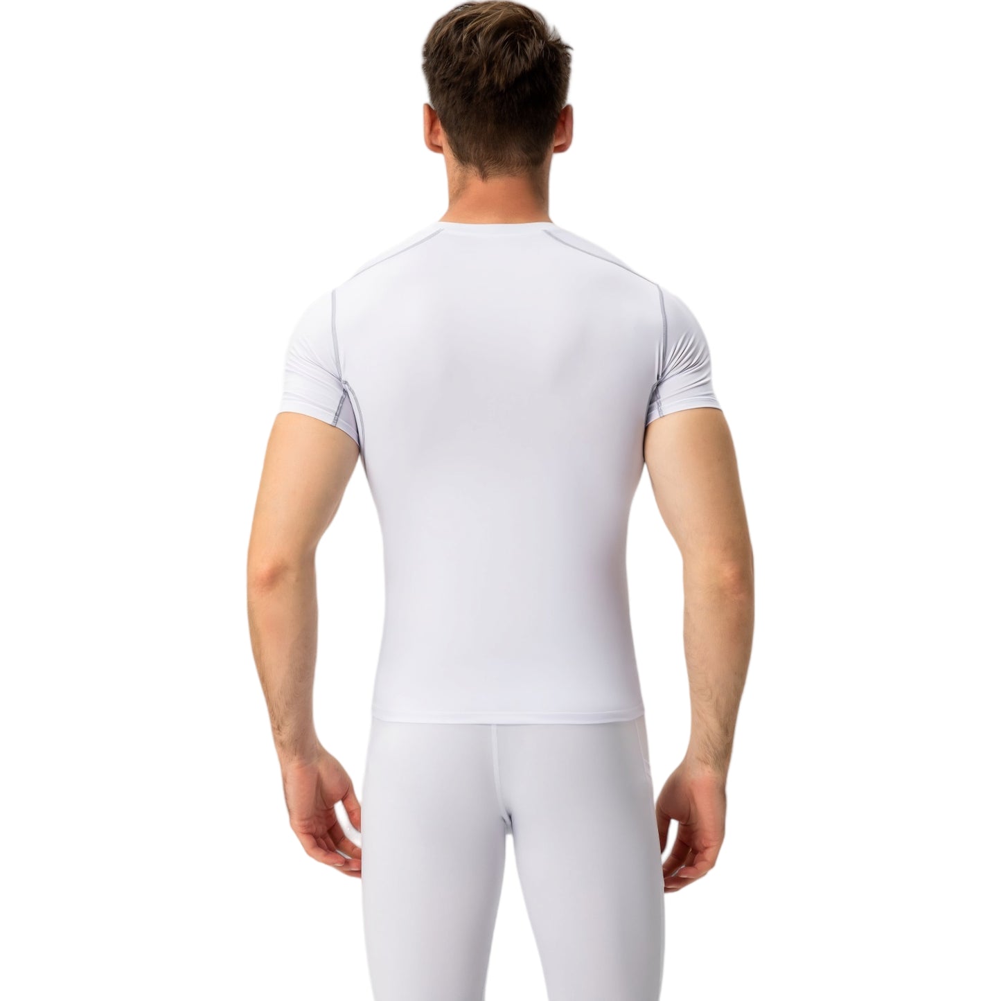 Anna-Kaci Active Men's Short Sleeve Compression Shirt with Stretch Fit and Moisture-Wicking Fabric