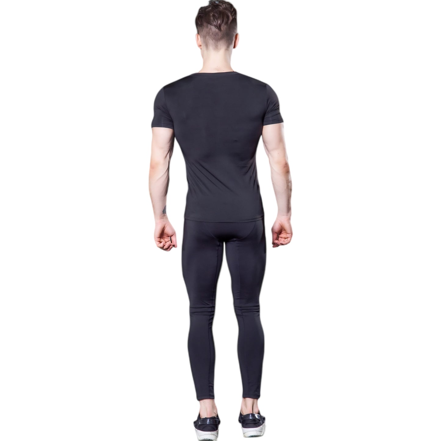 Anna-Kaci Active Men's V-Neck Short Sleeve Athletic Shirt with Stretch Fabric and Fitted Silhouette