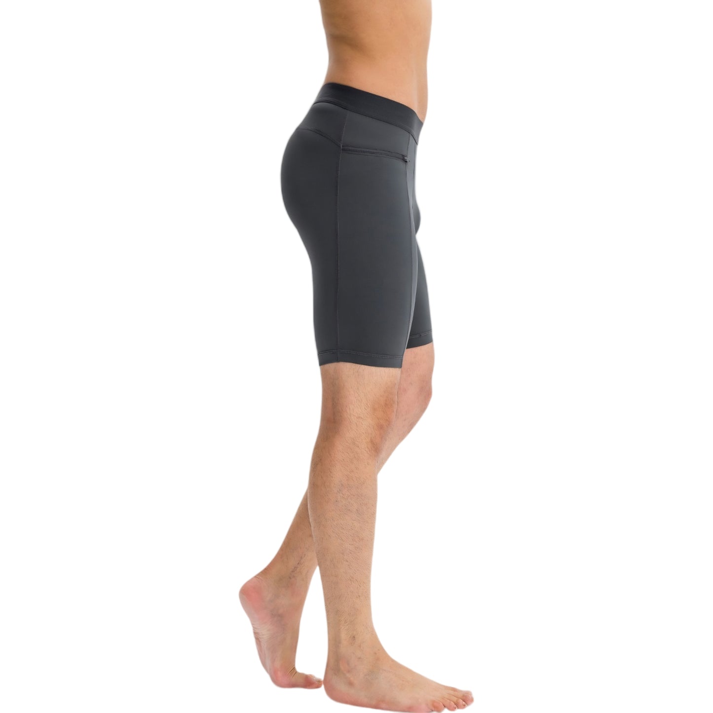Anna-Kaci Active Men's Compression Biker Shorts with Side Pockets and Moisture-Wicking Stretch Fabric