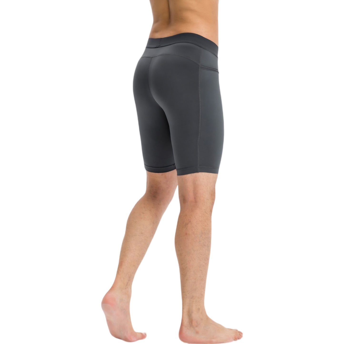 Anna-Kaci Active Men's Compression Biker Shorts with Side Pockets and Moisture-Wicking Stretch Fabric