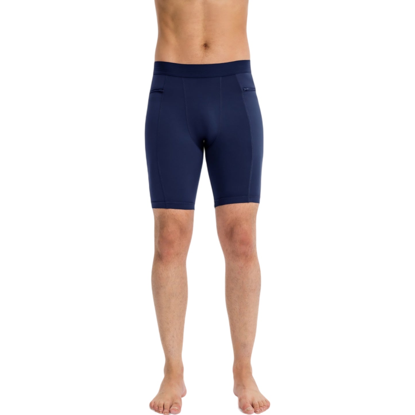 Anna-Kaci Active Men's Compression Biker Shorts with Side Pockets and Moisture-Wicking Stretch Fabric