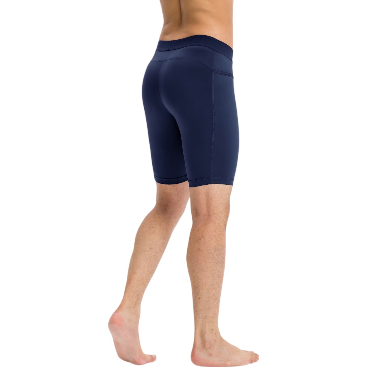 Anna-Kaci Active Men's Compression Biker Shorts with Side Pockets and Moisture-Wicking Stretch Fabric