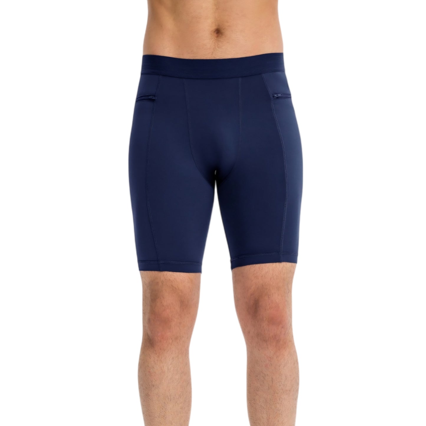 Anna-Kaci Active Men's Compression Biker Shorts with Side Pockets and Moisture-Wicking Stretch Fabric
