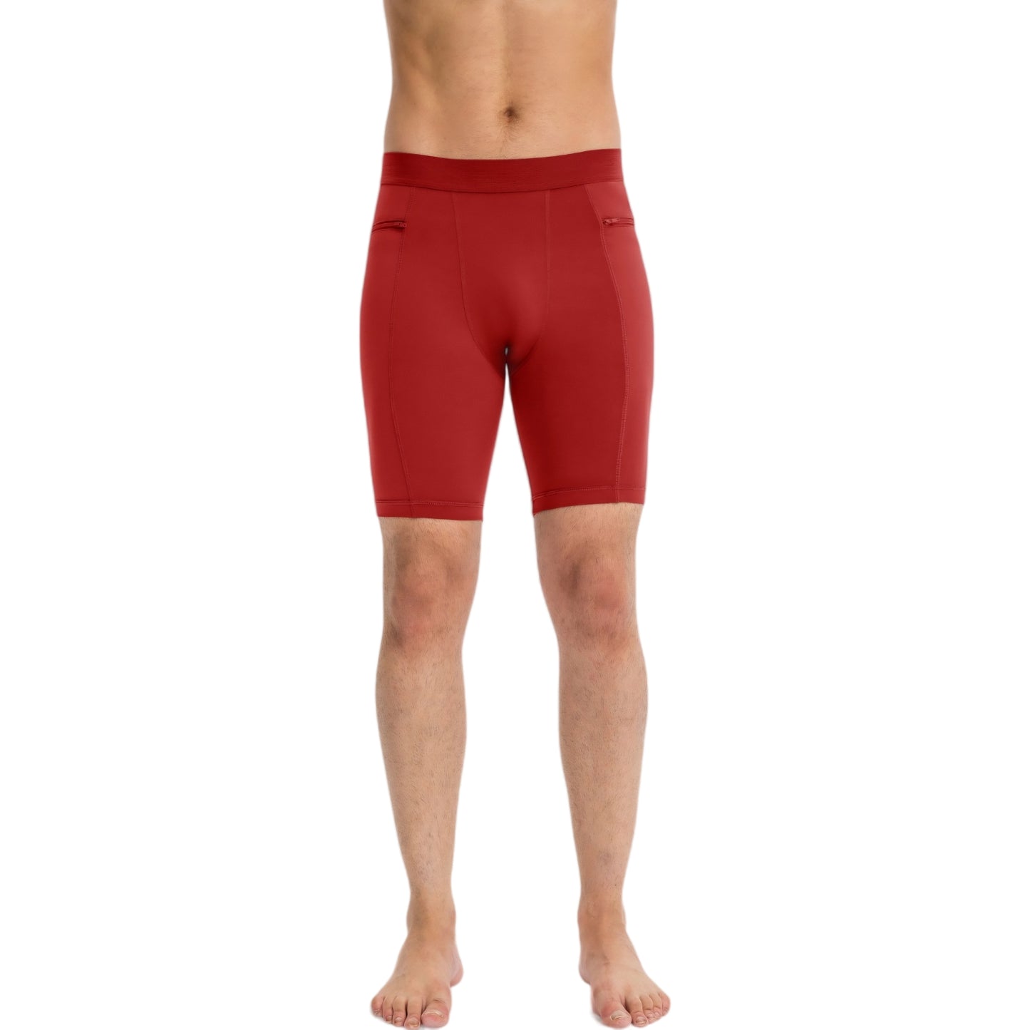 Anna-Kaci Active Men's Compression Biker Shorts with Side Pockets and Moisture-Wicking Stretch Fabric