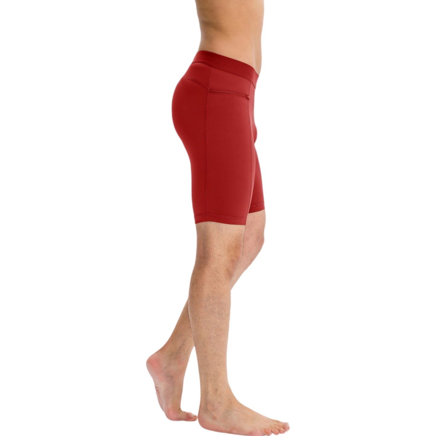 Anna-Kaci Active Men's Compression Biker Shorts with Side Pockets and Moisture-Wicking Stretch Fabric
