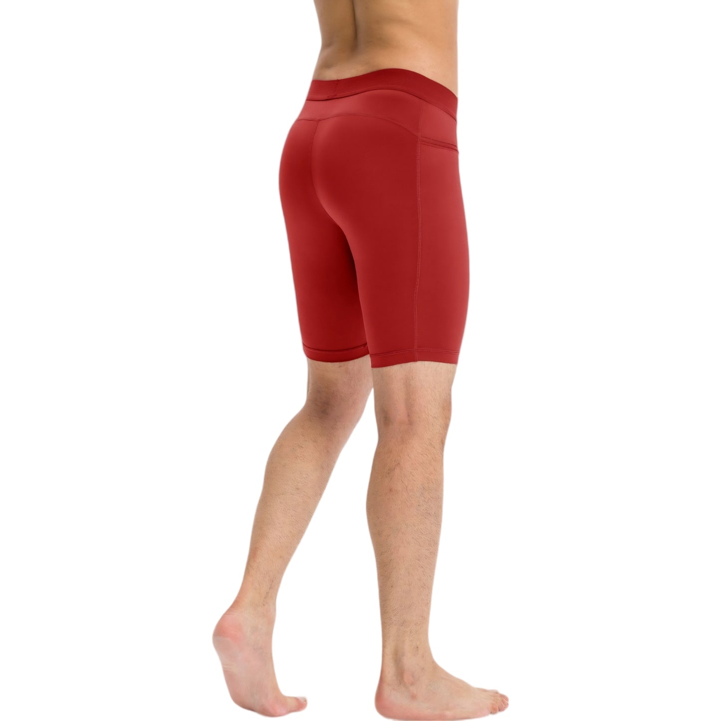 Anna-Kaci Active Men's Compression Biker Shorts with Side Pockets and Moisture-Wicking Stretch Fabric